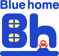 京都市のリフォーム工事業者BlueHomeのロゴ